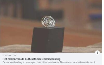 Het maken van de Cultuurfonds Onderscheiding